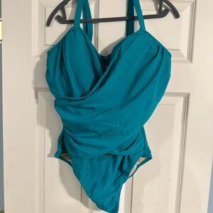 Teal One Piece Swimsuit